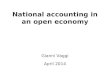 National accounting in an open economy