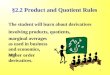 §2.2 Product and Quotient Rules