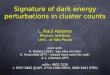 Signature of dark energy perturbations in cluster counts