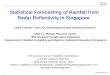 Statistical Forecasting of Rainfall from  Radar Reflectivity in Singapore