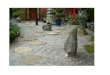 The  Japanese  Rock Gardens  or  "dry landscape"  gardens, often
