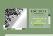 LSC  3013 Professional Communications