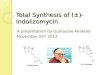 Total Synthesis of  (±)-Indolizomycin