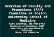 Overview of Faculty and Promotions (FAP) Committee at Boston University School of Medicine