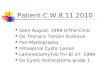 Patient C.W.8.11.2010