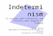 Indeterminism is  generic  among systems with infinitely many degrees of freedom