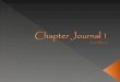 Chapter Journal 1 Isabel Martin