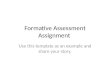 Formative Assessment Assignment