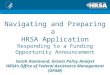 Navigating and Preparing a  HRSA Application Responding to a Funding Opportunity Announcement