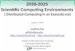 2020-2025  Scientific  Computing Environments  (  Distributed Computing in an Exascale era )