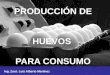 PRODUCCIÓN DE  HUEVOS  PARA CONSUMO