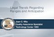 Legal Trends Regarding Ranges and Anticipation