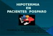 HIPOTERMIA  EN PACIENTES  POSPARO