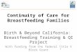 Continuity of Care for Breastfeeding Families