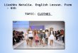 Liashko  Natalia. English Lesson. Form – 6th