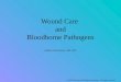 Wound Care  and Bloodborne Pathogens Amber Giacomazzi, MS, ATC