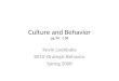 Culture and Behavior pg 96 - 138