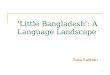 ‘Little Bangladesh’: A Language Landscape