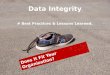Data  Integrity