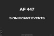 AF 447 SIGNIFICANT EVENTS