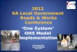 2012  SA Local Government  Roads & Works Conference