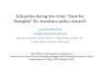 ECB policy during the crisis: “food for thoughts” for monetary policy research