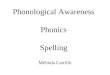 Phonological Awareness Phonics Spelling