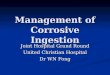 Management of Corrosive Ingestion