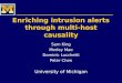 Enriching intrusion alerts through multi-host causality