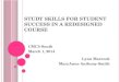 Study Skills for Student Success in a Redesigned Course