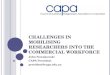 Challenges in Mobilising Researchers into the Commercial Workforce