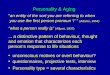 Personality & Aging