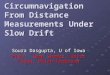 Circumnavigation From Distance Measurements Under Slow Drift
