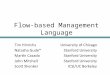 Flow-based Management Language