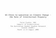 US-China Co-operation on Climate Change - the Role of Intellectual Property