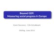 Beyond GDP: Measuring social progress  in Europe