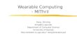 Wearable Computing - MIThril