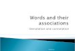 Words and their associations