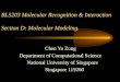 BL5203 Molecular Recognition & Interaction  Section D: Molecular Modeling