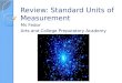 Review: Standard Units of Measurement