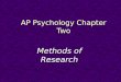 AP Psychology Chapter Two