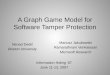 A Graph Game Model for Software Tamper Protection