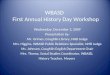 WBASD   First Annual History Day Workshop