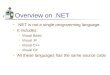 Overview on .NET
