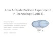 Low Altitude Balloon Experiment in Technology (LABET)