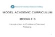 MODEL ACADEMIC CURRICULUM MODULE 3