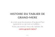 HISTOIRE DU TABLIER DE GRAND-MERE