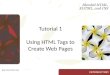 Tutorial 1 Using HTML Tags to Create Web Pages