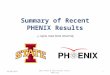 Summary of Recent PHENIX Results
