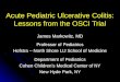 Acute Pediatric Ulcerative Colitis: Lessons from the OSCI Trial